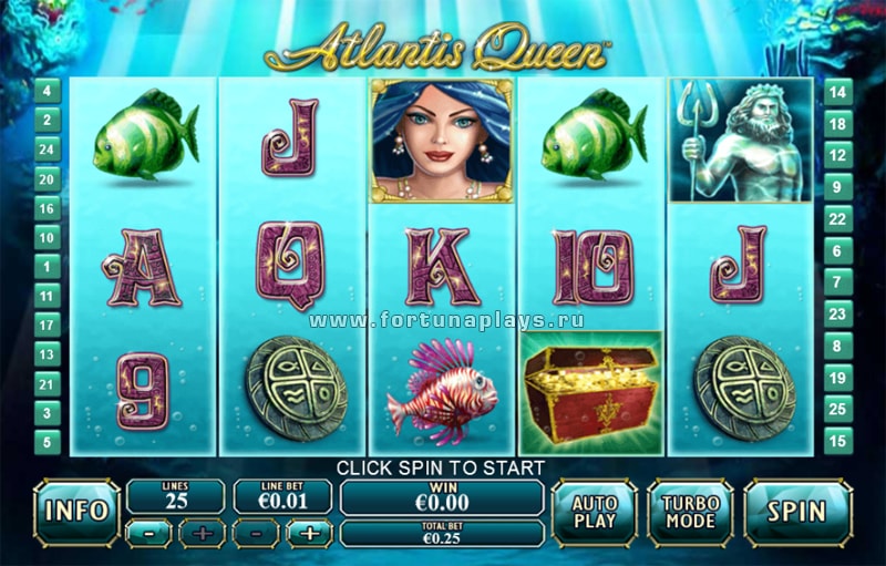 Atlantis Queen игровой автомат играть на деньги в Плей Фортуна казино