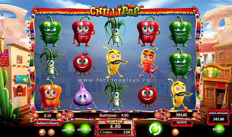 слот ChilliPop играть в Плей Фортуна казино