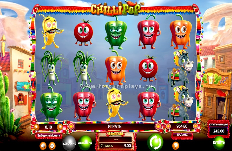 ChilliPop игровой автомат казино PlayFortuna com