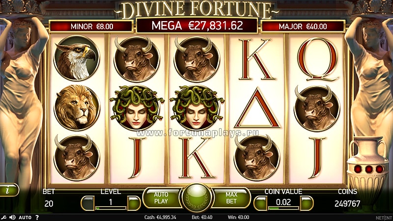 Divine Fortune играть бесплатно в казино Play Fortuna