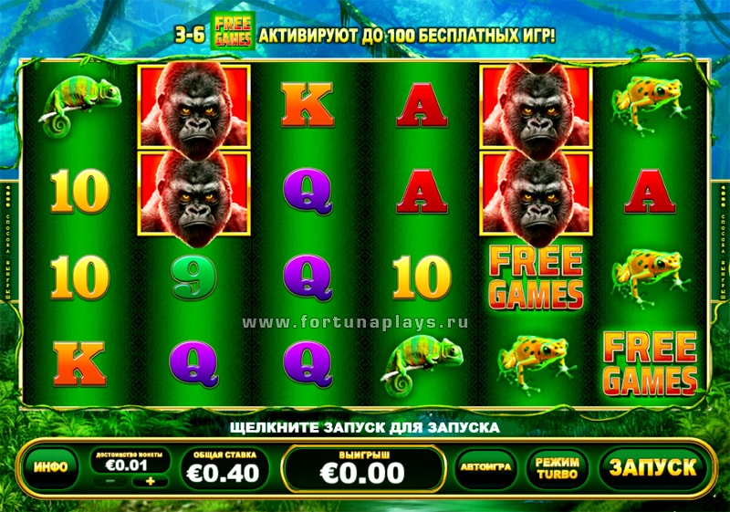 игровой автомат Epic Ape играть в казино Плей Фортуна
