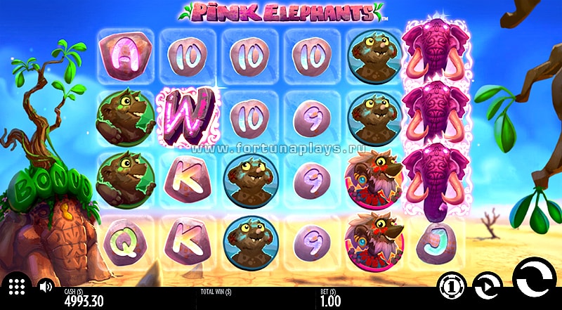 Pink Elephant бесплатный автомат в казино Плей Фортуна